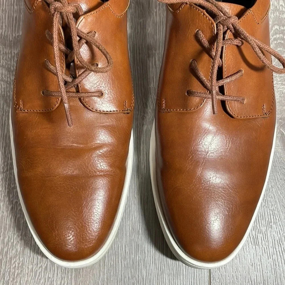 Alfani Casual Lace Up Oxford Sneakers Elston Chocolate Brown 9
